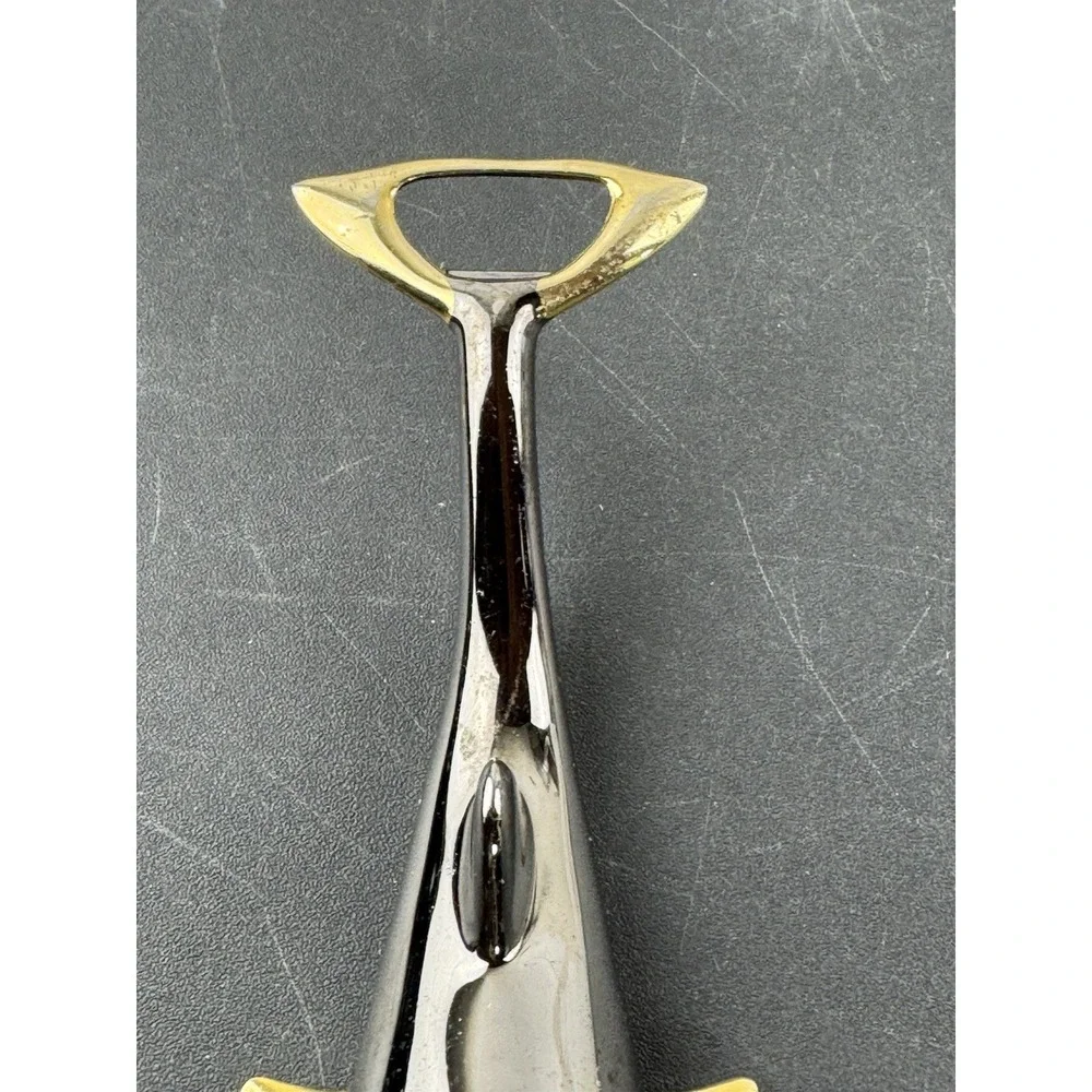 Vintage Brass Gold Dolphin‎ Nautical Figural Beer Bottle Opener Barware Germany